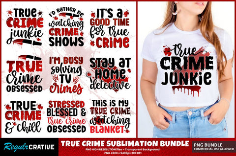 True Crime Sublimation Bundle Sublimation Regulrcrative 