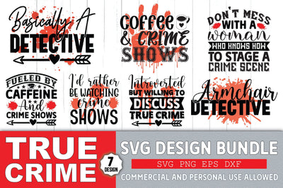 True Crime SVG Bundle SVG Ariyan 