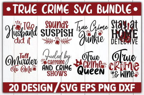 True Crime SVG Bundle SVG Ariyan 