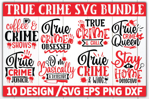 True Crime SVG Bundle SVG Ariyan 