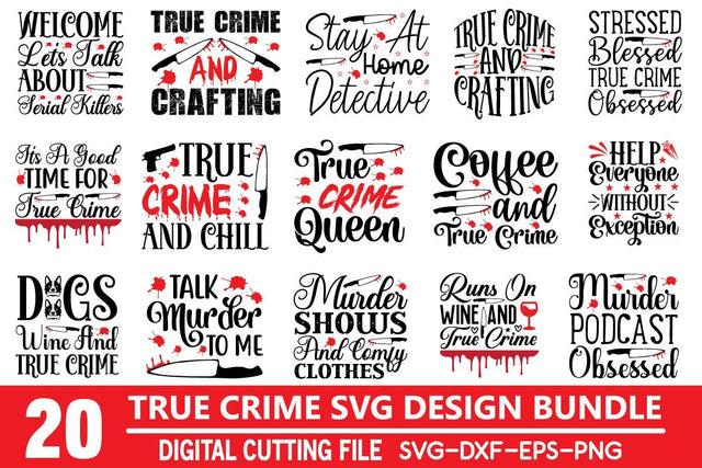 true crime svg bundle vol 3 SVG buydesign 