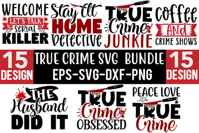 True Crime SVG Design Bundle SVG CraftingStudio 