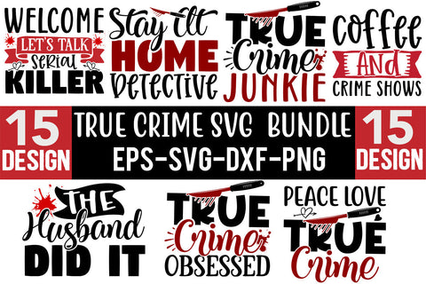 True Crime SVG Design Bundle SVG CraftingStudio 