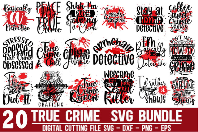 True Crime SVG design Bundle SVG designartist 
