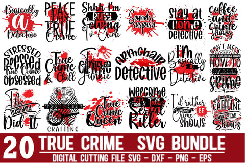 True Crime SVG design Bundle SVG designartist 