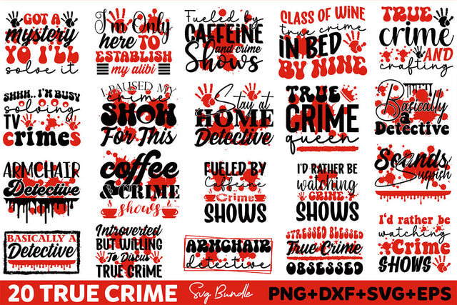 True Crime SVG Design Bundle SVG Rupkotha 