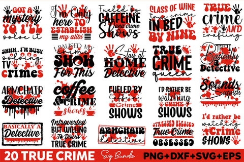 True Crime SVG Design Bundle SVG Rupkotha 