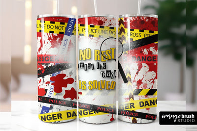 True Crime Tumbler Design, Halloween Tumbler Sublimation Sublimation OrangeBrushStudio 