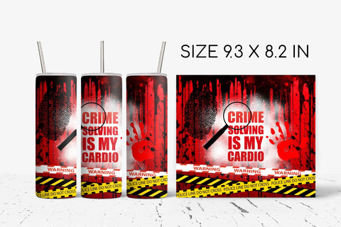 True Crime Tumbler Sublimation, Halloween Tumbler Wrap Sublimation OrangeBrushStudio 
