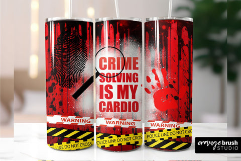 True Crime Tumbler Sublimation, Halloween Tumbler Wrap Sublimation OrangeBrushStudio 