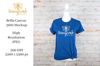 True Royal Bella Canvas 3001 Mockup, Women's T-Shirt Mockup, 4th of July Mockup, Patriotic Mockup, Mannequin Mockup Mock Up Photo Honeycomb Mockups 