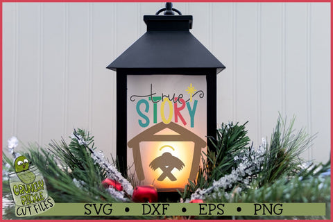 True Story Christmas Manger SVG File SVG Crunchy Pickle 