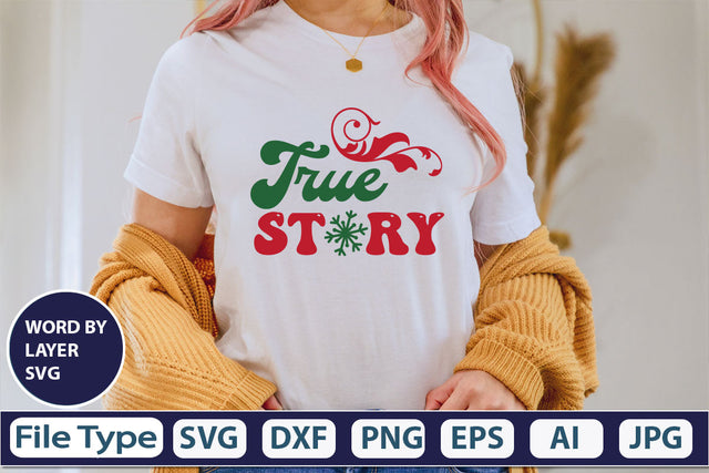 True Story SVG Cut File SVG DesignPlante 503 