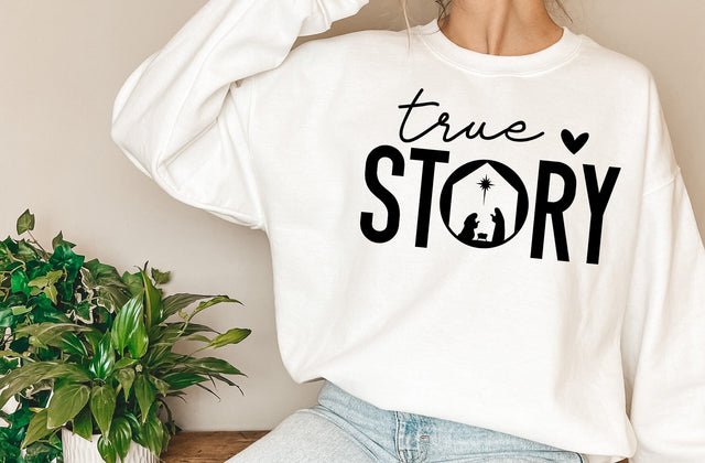 True Story SVG DXF, Nativity Scene Svg, Nativity svg, Jesus Birth Svg, Christian svg, Faith svg, Religious svg, Christmas Shirt svg, t-shirt SVG MD mominul islam 
