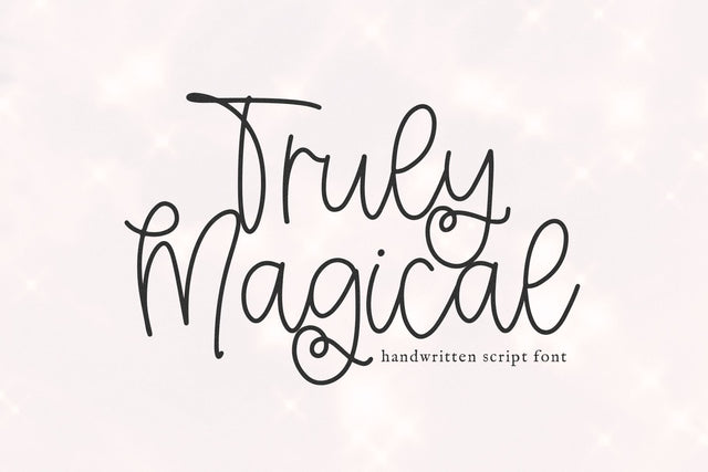 Truly Magical - Handwritten Script Font Font KA Designs 