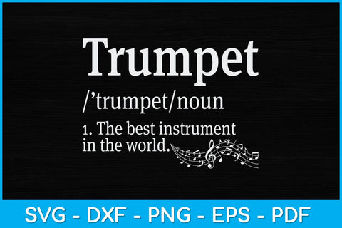 Trumpet Definition Svg Cutting File SVG Helal 