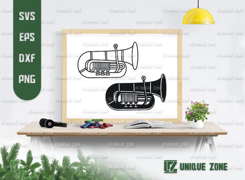 Trumpet SVG Bundle, Trumpet Silhouette, Horn Trumpet Svg, French Horn Svg, Standard Trumpet Svg, Trombone Svg, Jazz Svg, SVG Unique Zone 