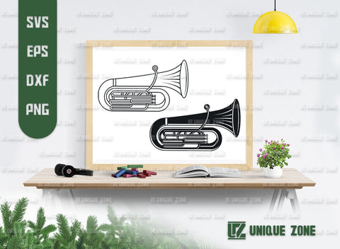 Trumpet SVG Bundle, Trumpet Silhouette, Horn Trumpet Svg, French Horn Svg, Standard Trumpet Svg, Trombone Svg, Jazz Svg, SVG Unique Zone 
