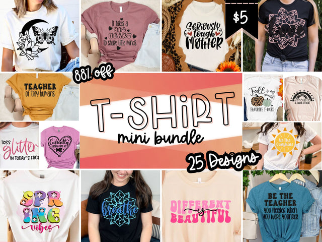 Tshirt Five Buck Bundle Bundle So Fontsy Design Shop 