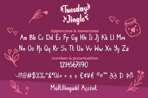 Tuesday Jingle - Lovely Font Font Attype studio 