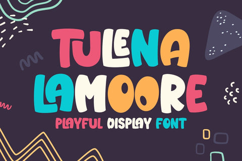 Tulena Lamoore Fun Display Font Font Creakokun Studio 
