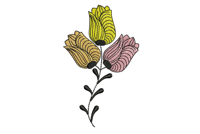 Tulip Embroidery Design, Spring Embroidery Designs Embroidery/Applique DESIGNS NextEmbroidery 