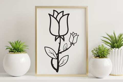 Tulip SVG, Flower SVG, Floral Elements SVG CraftLabSVG 