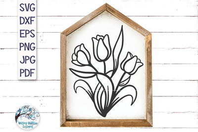 Tulip Svg SVG Wispy Willow Designs 