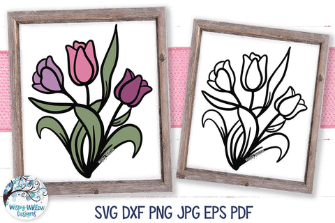Tulip SVG SVG Wispy Willow Designs 