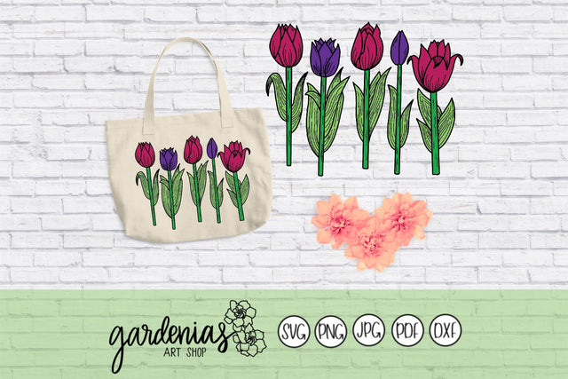 Tulips SVG Gardenias Art Shop 