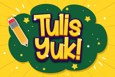 Tulis Yuk - Playful Display Font Font StringLabs 