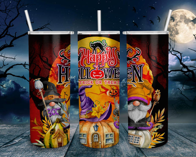 Tumbler 20oz Halloween Horror Scary spooky Season Pumpkins PNG Sublimation Designs, Trick or Treat Tumbler Wrap Png Digital Downloads Digital Pattern BOO-design 