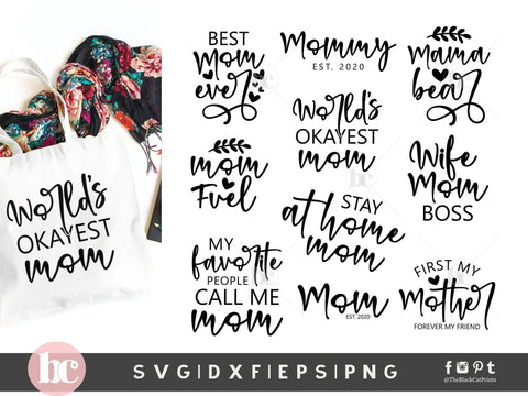 Tumbler bundle - Mother's day quotes cut files SVG TheBlackCatPrints 