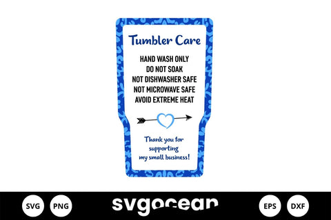 Tumbler Care Cards SVG Bundle SVG SvgOcean 
