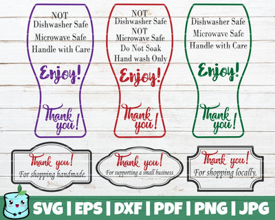 Tumbler Care Cards SVG MintyMarshmallows 