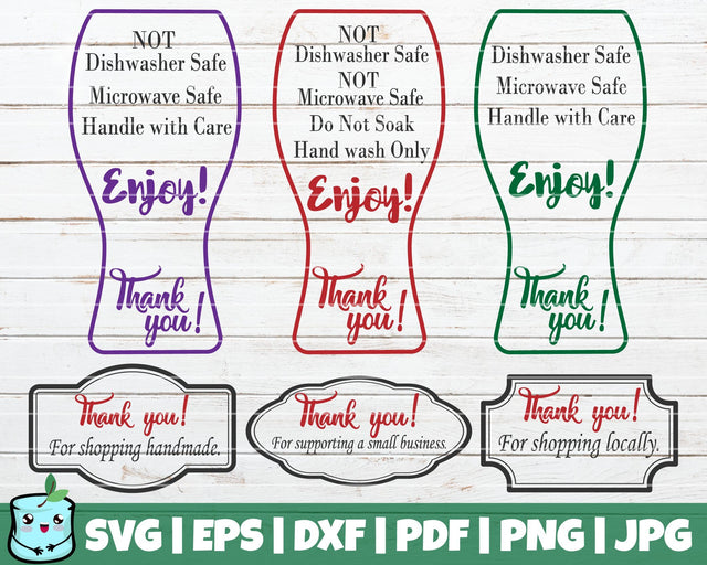 Tumbler Care Cards SVG MintyMarshmallows 