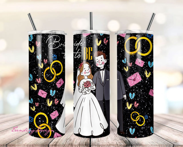 Tumbler Design Bride To Be PNG Sublimation Tumbler 20oz Wedding PNG Bride Tumbler PNG Sublimation Tumbler Flowers Design Wedding Bride Png Sublimation TrendingDesign 