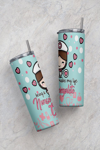 Tumbler Design Cute Nurse PNG Sublimation Tumbler 20oz Motivational Tumbler PNG Tumbler PNG Sublimation Tumbler Nurse Design Quote Tumbler Sublimation CaldwellArt 