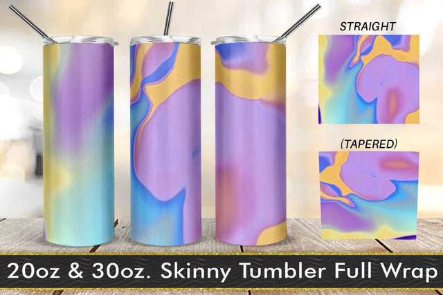 Tumbler design liquid grain texture gradient color blue purple Sublimation artnoy 