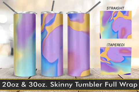 Tumbler design liquid grain texture gradient color blue purple Sublimation artnoy 