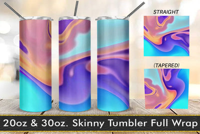 Tumbler design liquid grain texture gradient color blue purple Sublimation artnoy 