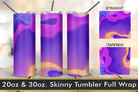 Tumbler design liquid grain texture gradient color blue purple Sublimation artnoy 
