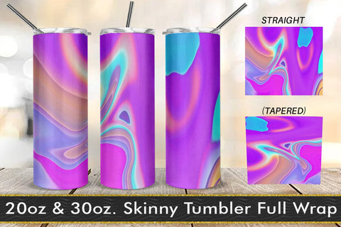 Tumbler design liquid grain texture gradient color blue purple Sublimation artnoy 
