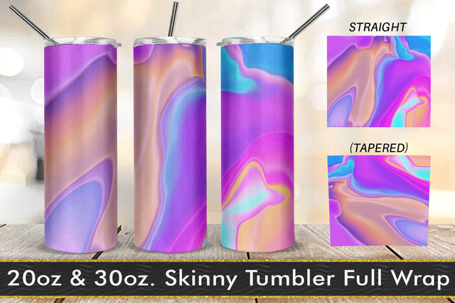 Tumbler design liquid grain texture gradient color blue purple Sublimation artnoy 