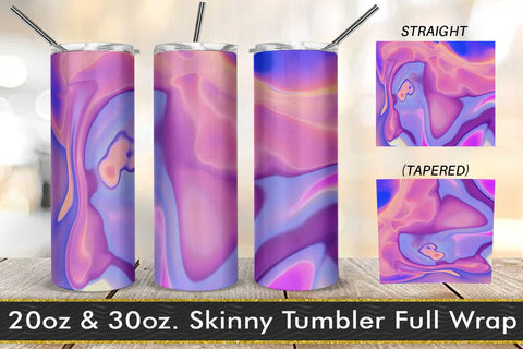 Tumbler design liquid grain texture gradient color blue purple Sublimation artnoy 
