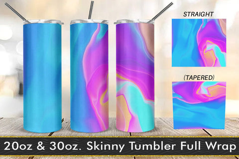 Tumbler design liquid grain texture gradient color blue purple Sublimation artnoy 