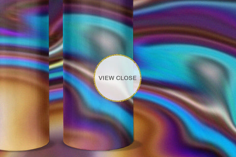 Tumbler design liquid grain texture holographic color Sublimation artnoy 