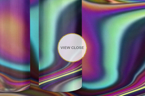 Tumbler design liquid grain texture holographic color Sublimation artnoy 