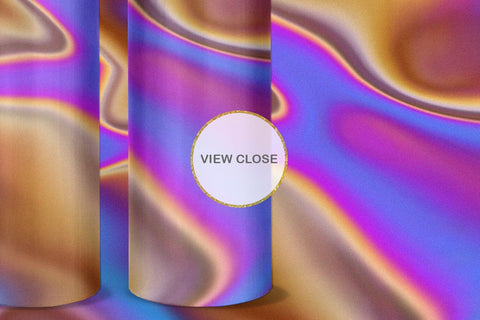 Tumbler design liquid grain texture holographic color Sublimation artnoy 