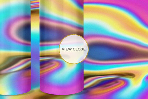 Tumbler design liquid grain texture holographic color Sublimation artnoy 